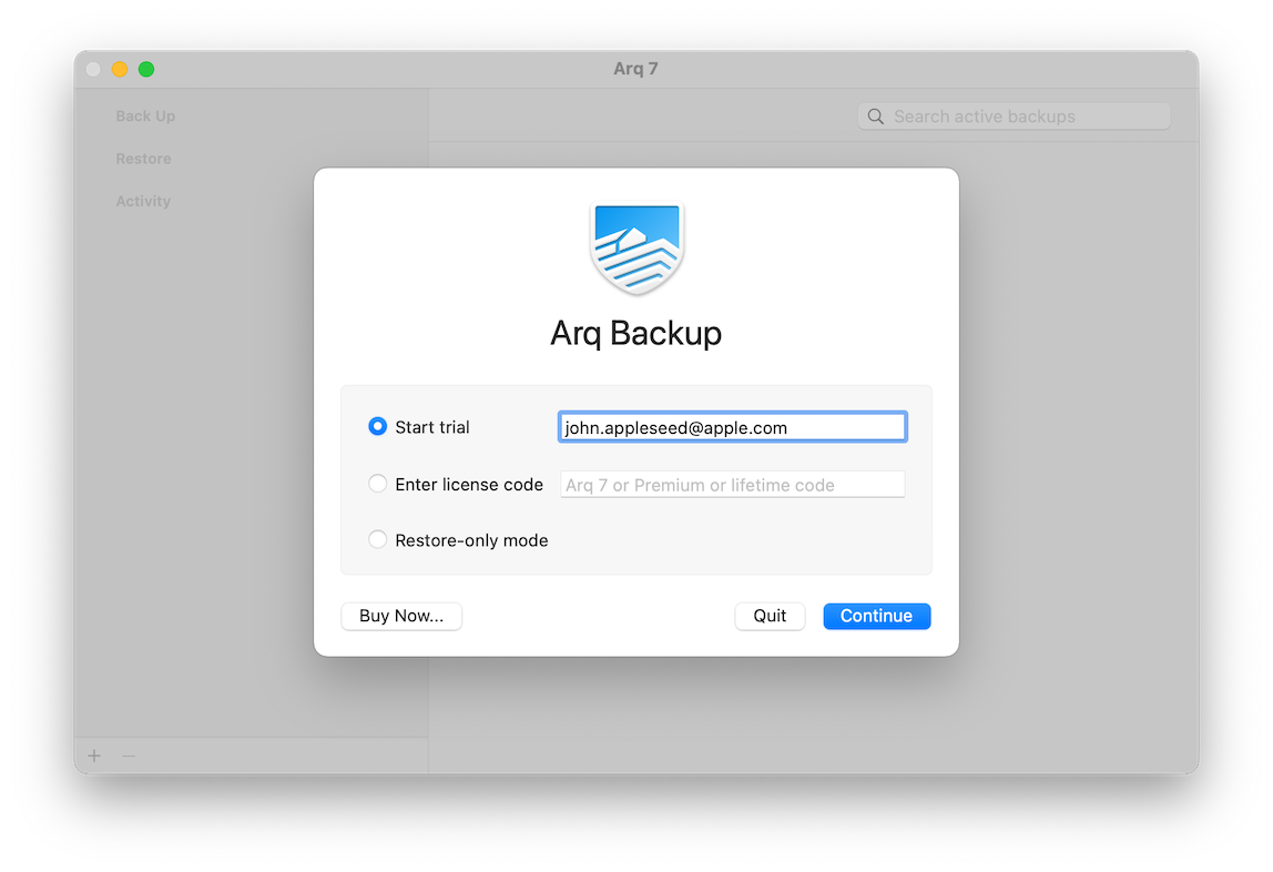 any plans to configure arq backup to work with icloud